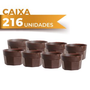 Caixa de 216 copos de Chocolate Negro