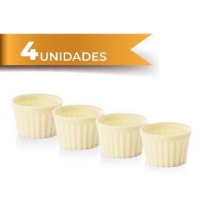Blister de 4 copos de Chocolate Branco